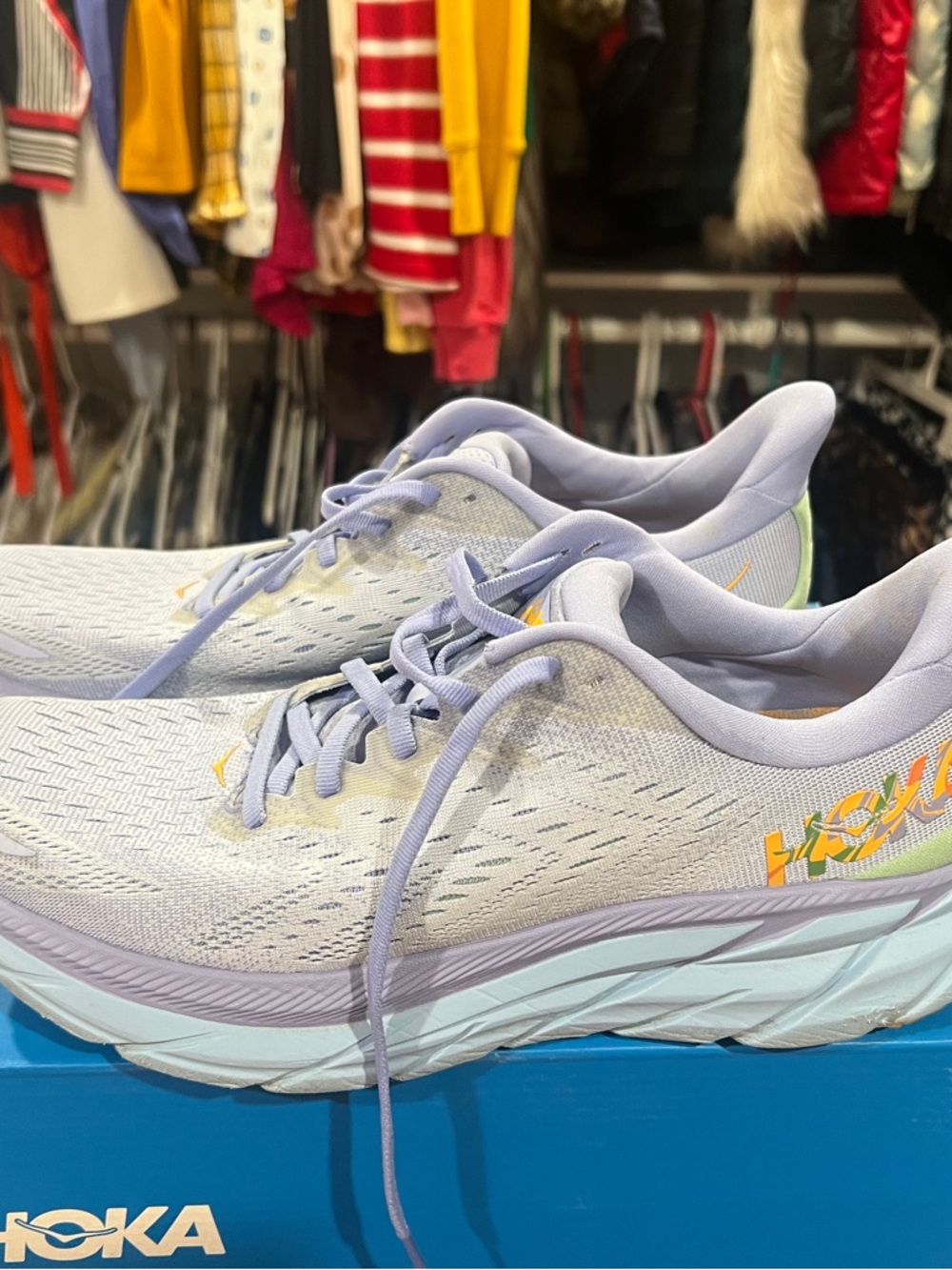 HOKA Women's size 11 Lavender Running Shoes - clifton Lightweight Performance - Picture 4 of 9